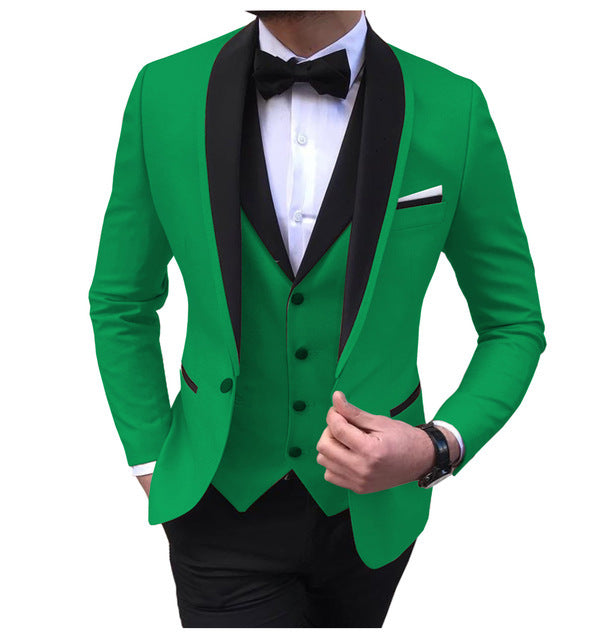 3 Piece Suit Slim Fit Formal Wedding Suits Men's-2