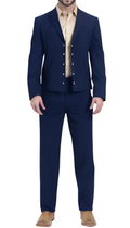 Men's Navy Western Suit Set-0
